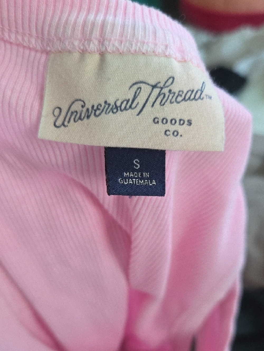 Universal Thread Light Pink Ribbed Tank - Picture 2 of 2
